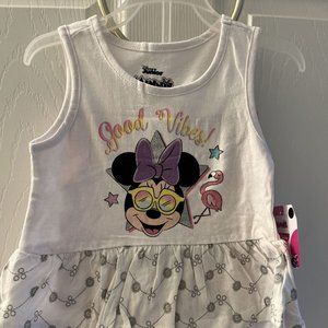 Baby Girl Outfit, Minnie, “Good Vibes”, Size 2T, New